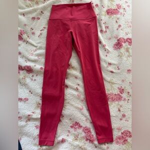 Lululemon Raspberry Coulis align leggings